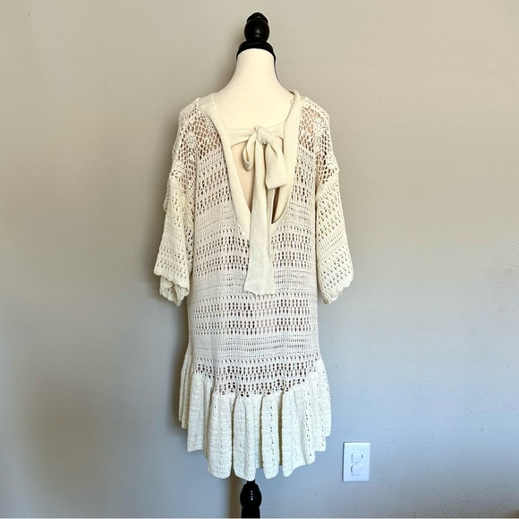 *FREE PEOPLE* Sistine Crochet Mini Dress - Picture 7 of 8